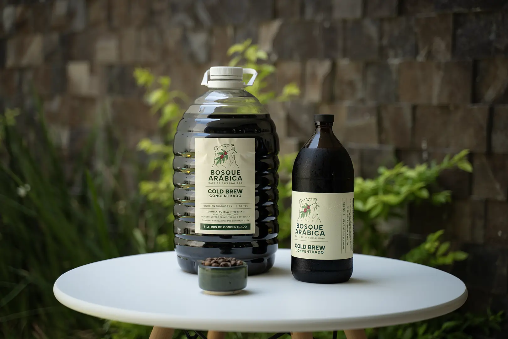 Garrafa de 5 litros de concentrado cold brew Bosque Arábica para mayoreo